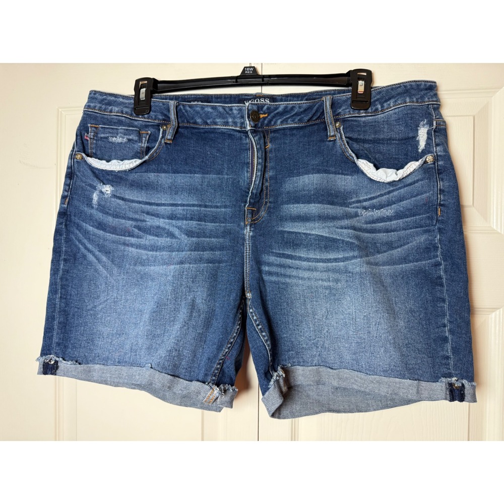 Vigoss Women's Mid Rise Marley Denim Shorts